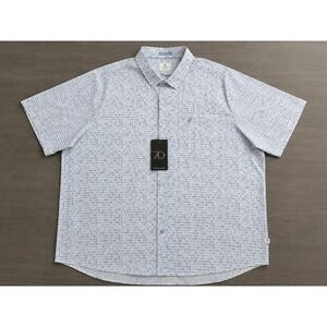 7 Diamonds Belgrade 4-Way Stretch‎ Button Up Shirt 3XL Geometric Golf